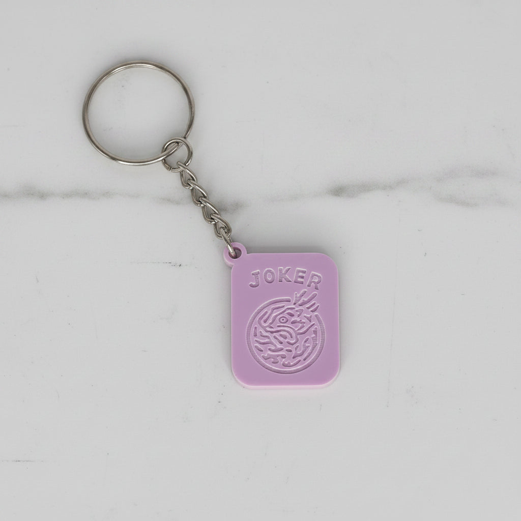 Mahjong Joker Keychain