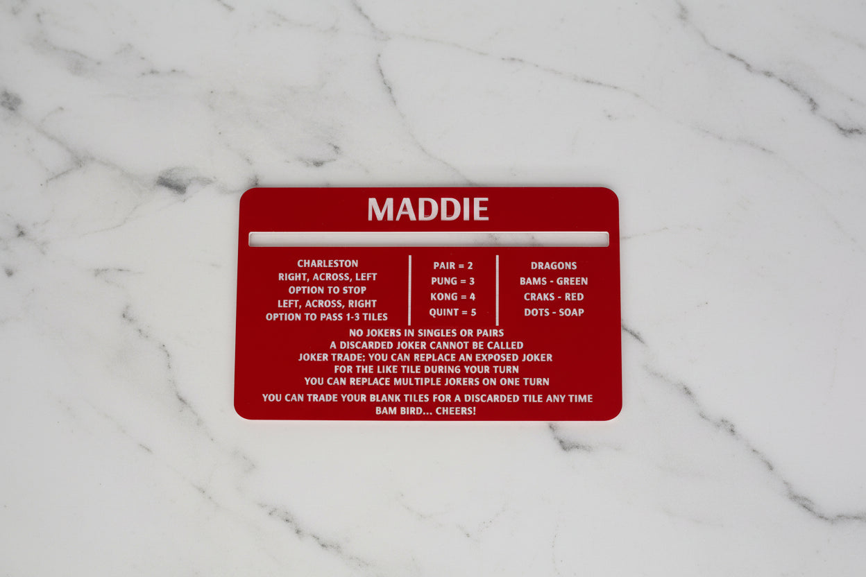 Classic Colors Square Reader | Custom Mahjong Line Reader