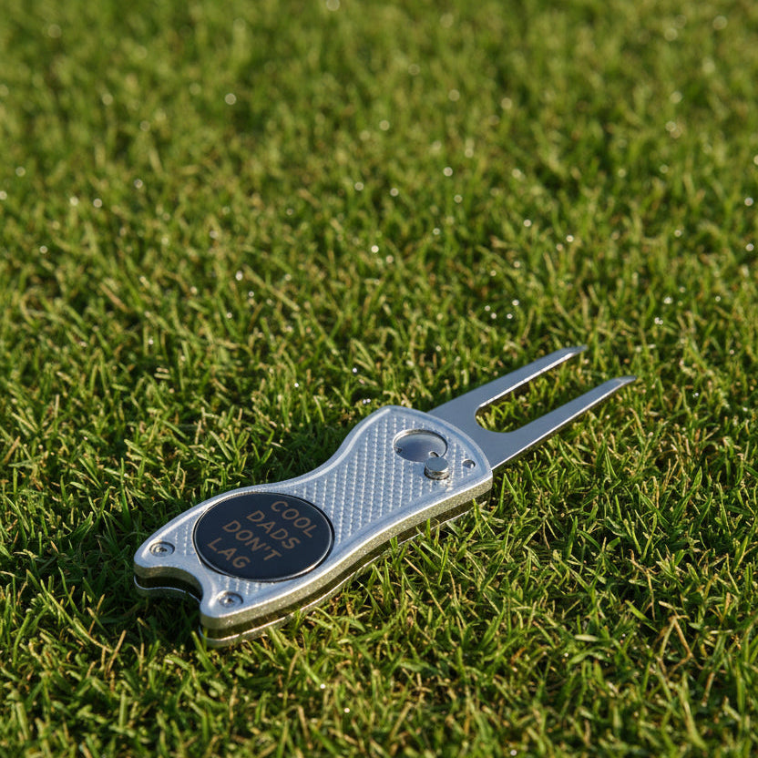 Flip Divot Tool - Laser Engraved Golf Accessory