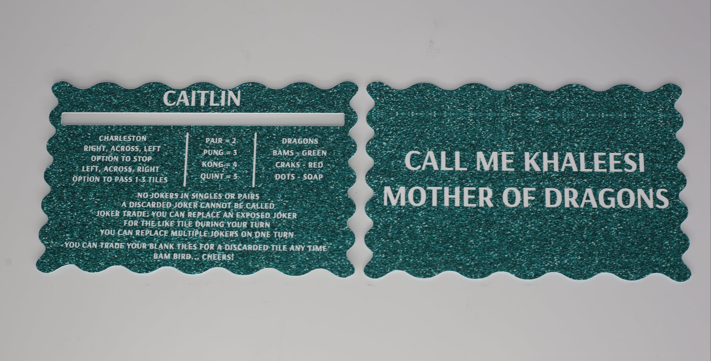 Speckled | Mahjong Line Reader & Tile Shuffler Set