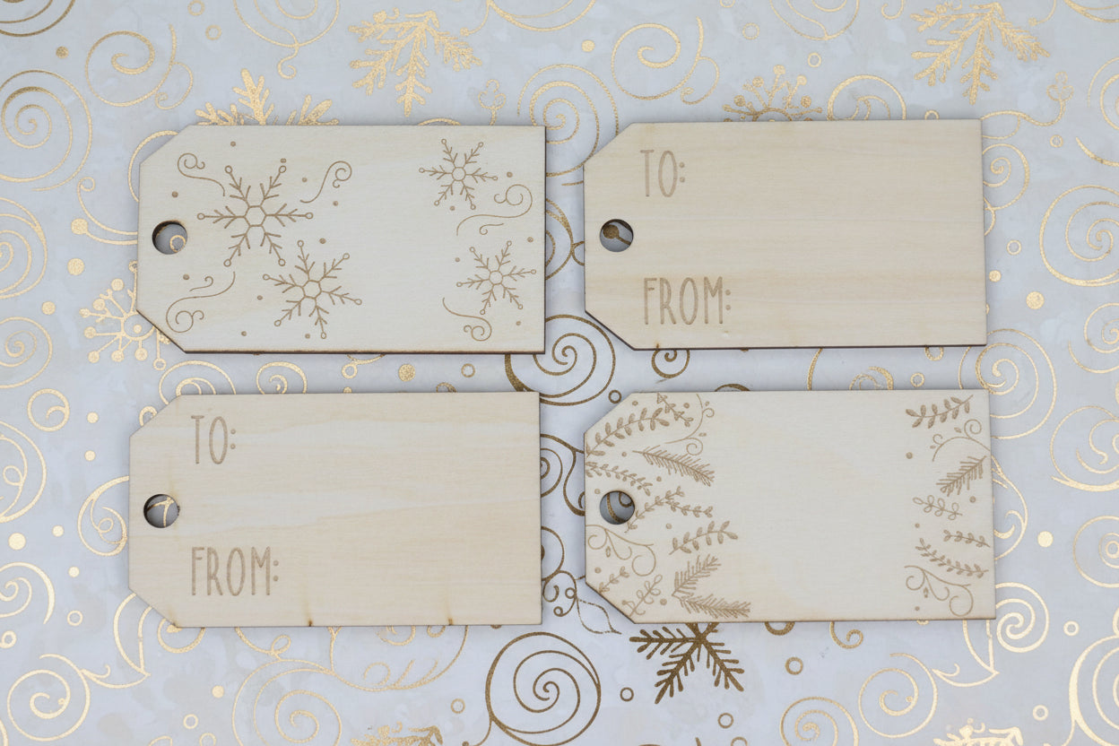 Holiday Gift Tags | Pack of 4 | Winter & Christmas Designs