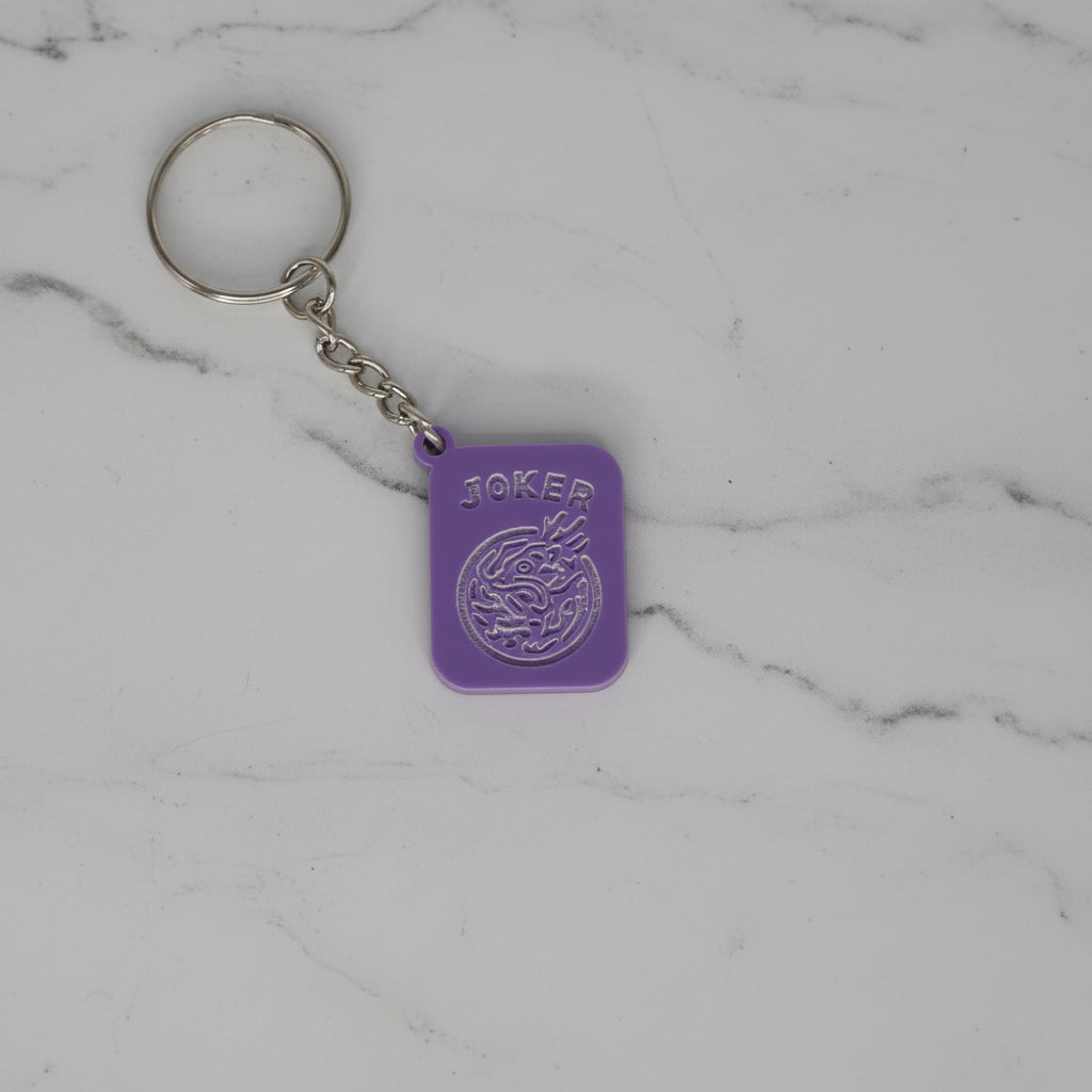 Mahjong Joker Keychain