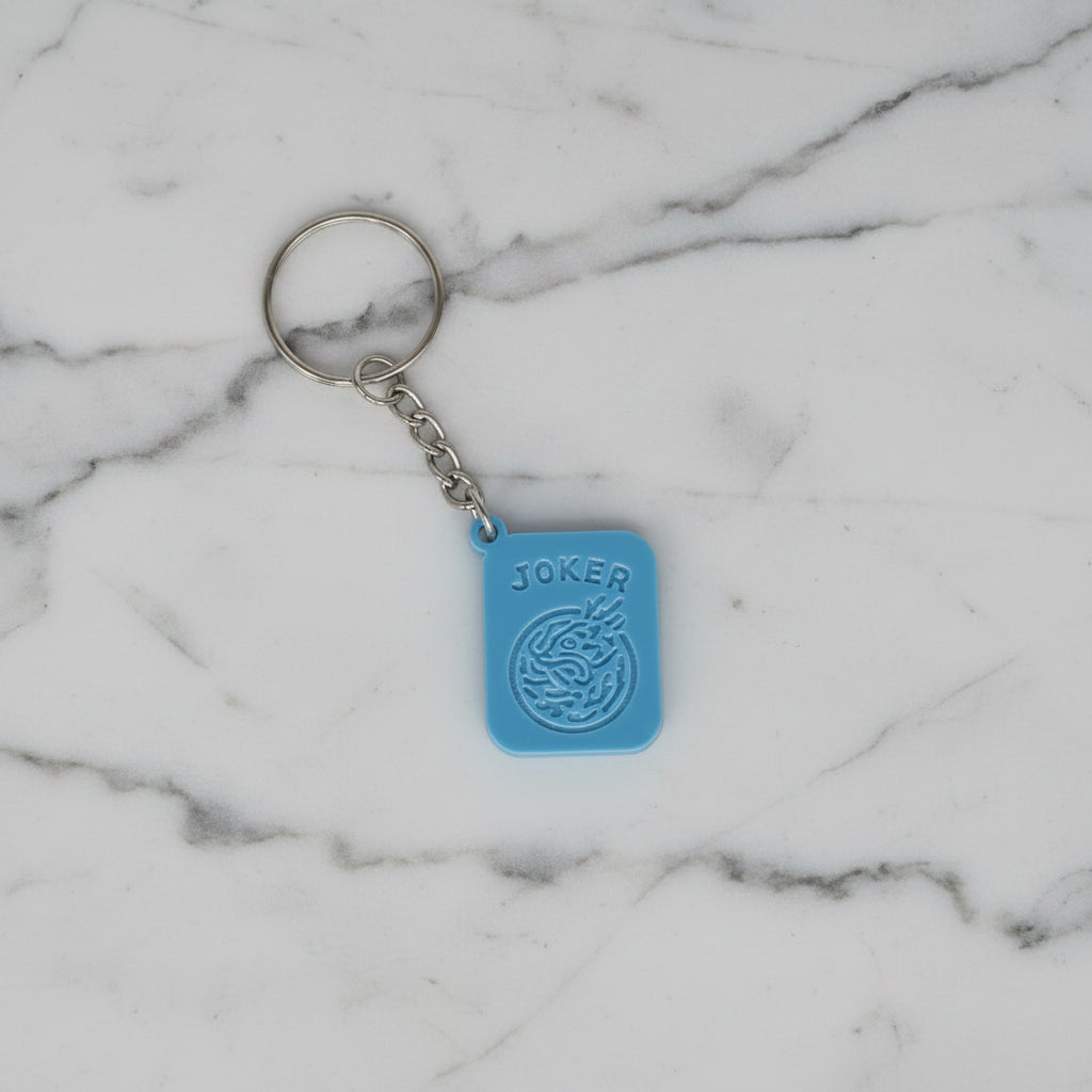 Mahjong Joker Keychain