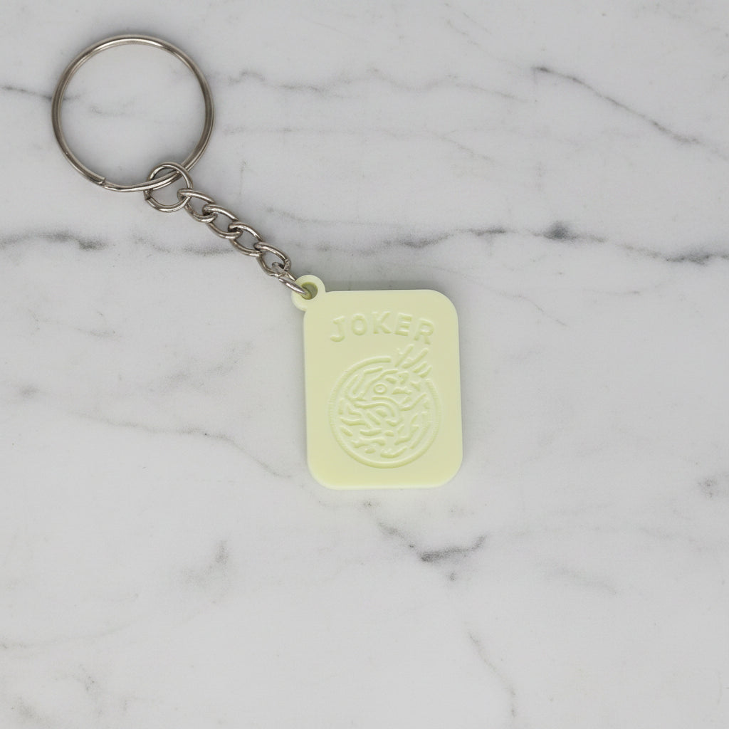 Mahjong Joker Keychain