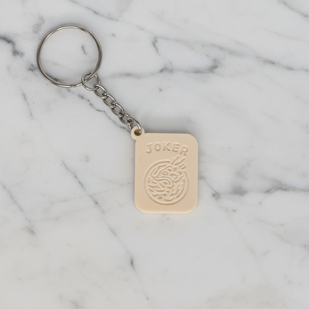 Mahjong Joker Keychain