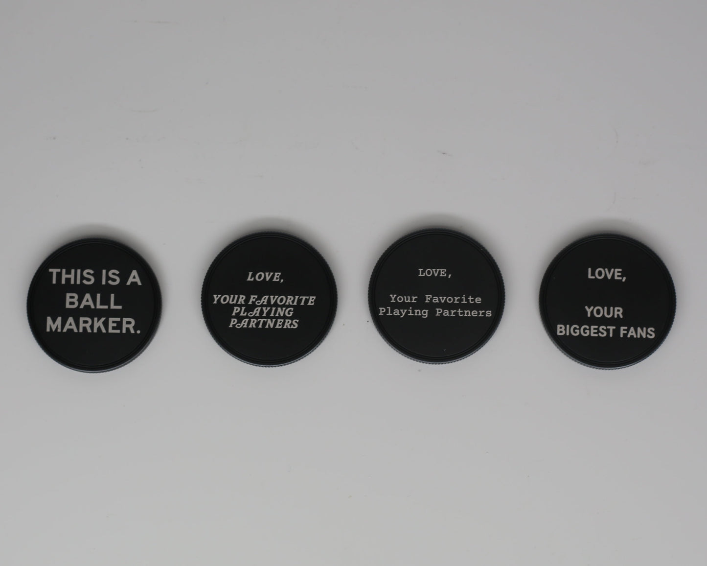 Golf Ball Markers - Laser Engraved Golf Accessory
