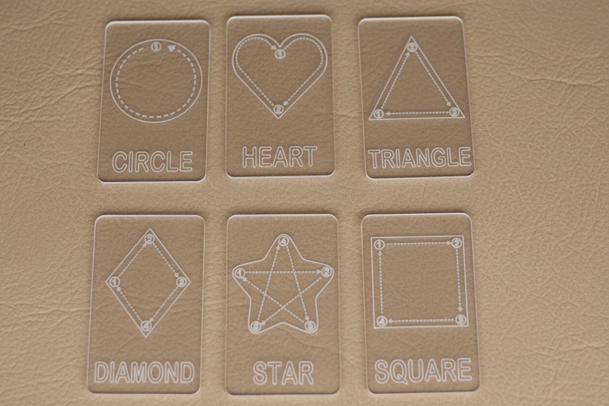 Kid's Shape Tracing Card | Montessori Flashcard