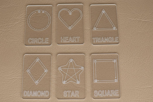 Kid's Shape Tracing Card | Montessori Flashcard