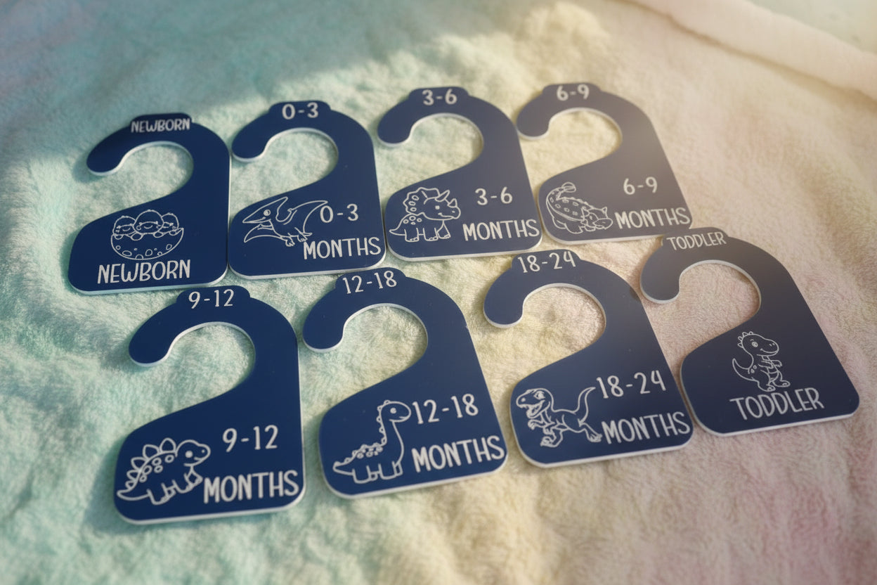 Nursery Closet Hanger Dividers | Dinosaurs