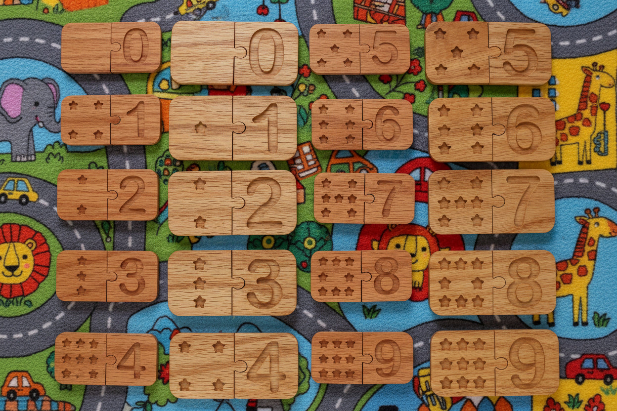 Montessori Number Tiles Matching Game: Red Oak Early Learning