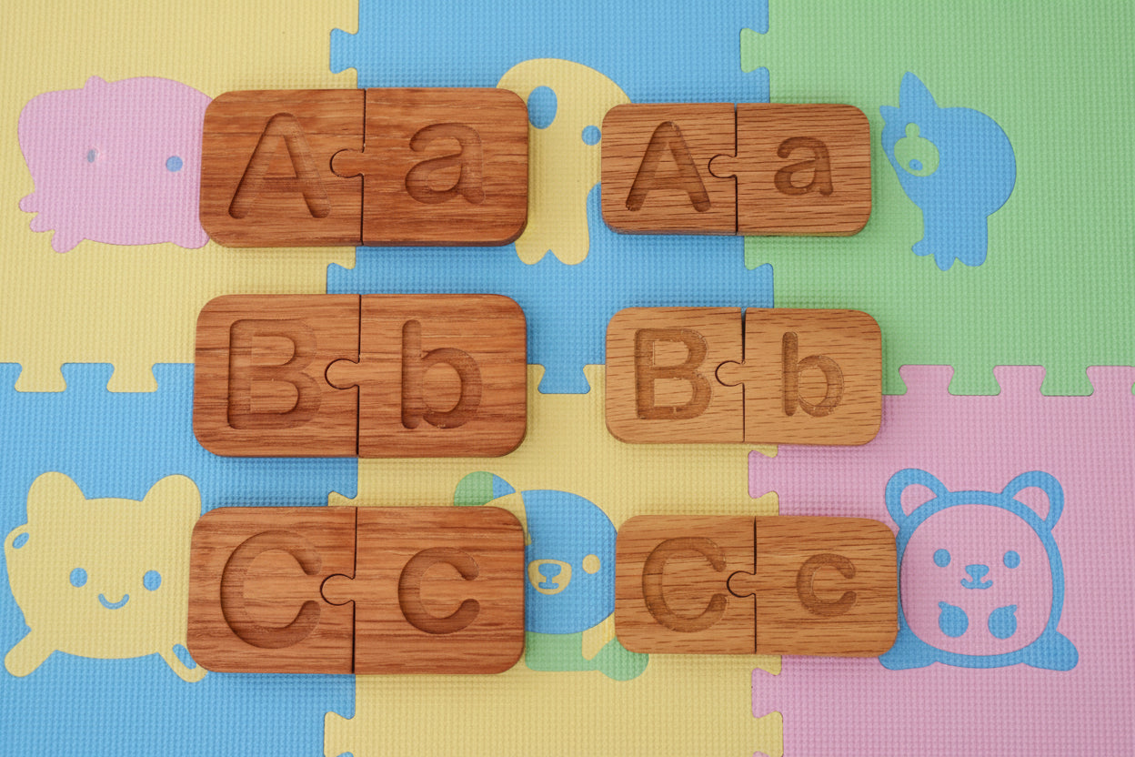 Alphabet Puzzle Match Tiles - Match UPPER CASE and Lower Case