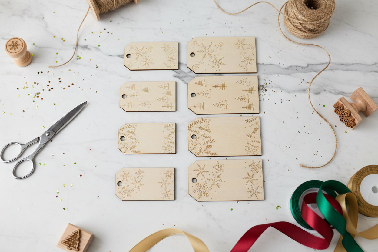 Holiday Gift Tags | Pack of 4 | Winter & Christmas Designs