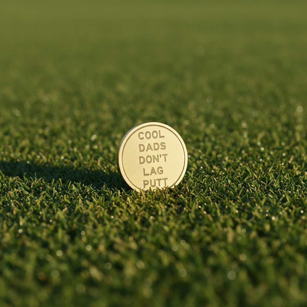 Brass Golf Ball Markers - Laser Engraved Golf Accessory