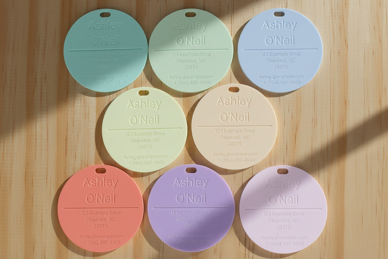 Full Name Circle Tag