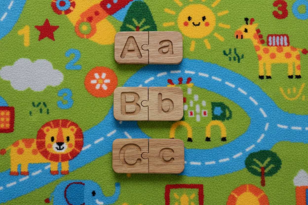 Alphabet Puzzle Match Tiles - Match UPPER CASE and Lower Case