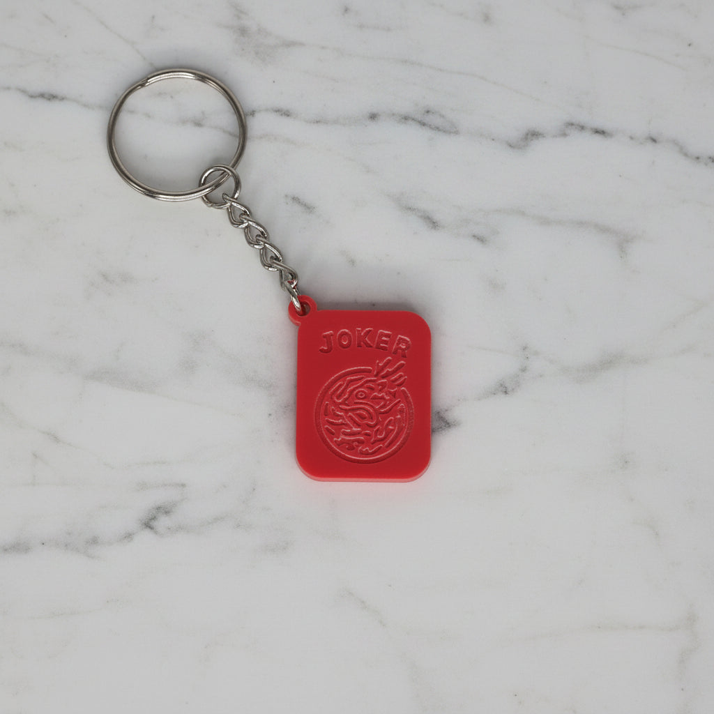 Mahjong Joker Keychain