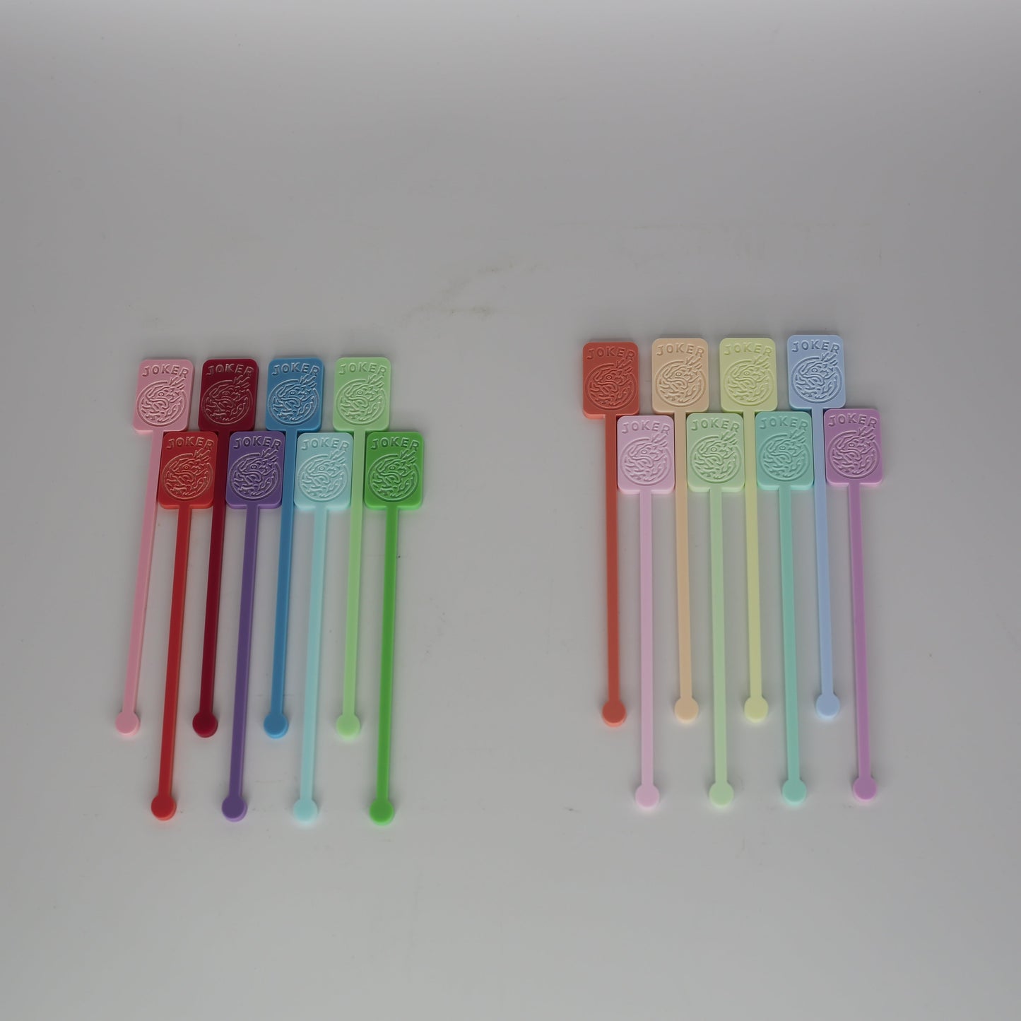 Mahjong Joker Acrylic Drink Stirrers