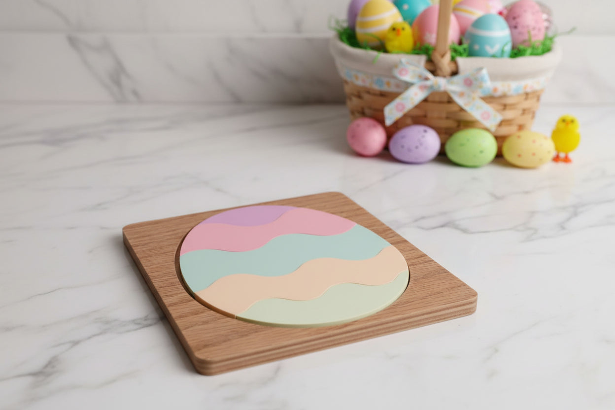 Personalized Pastel Easter Egg Puzzle | Custom Name Puzzle for Kids