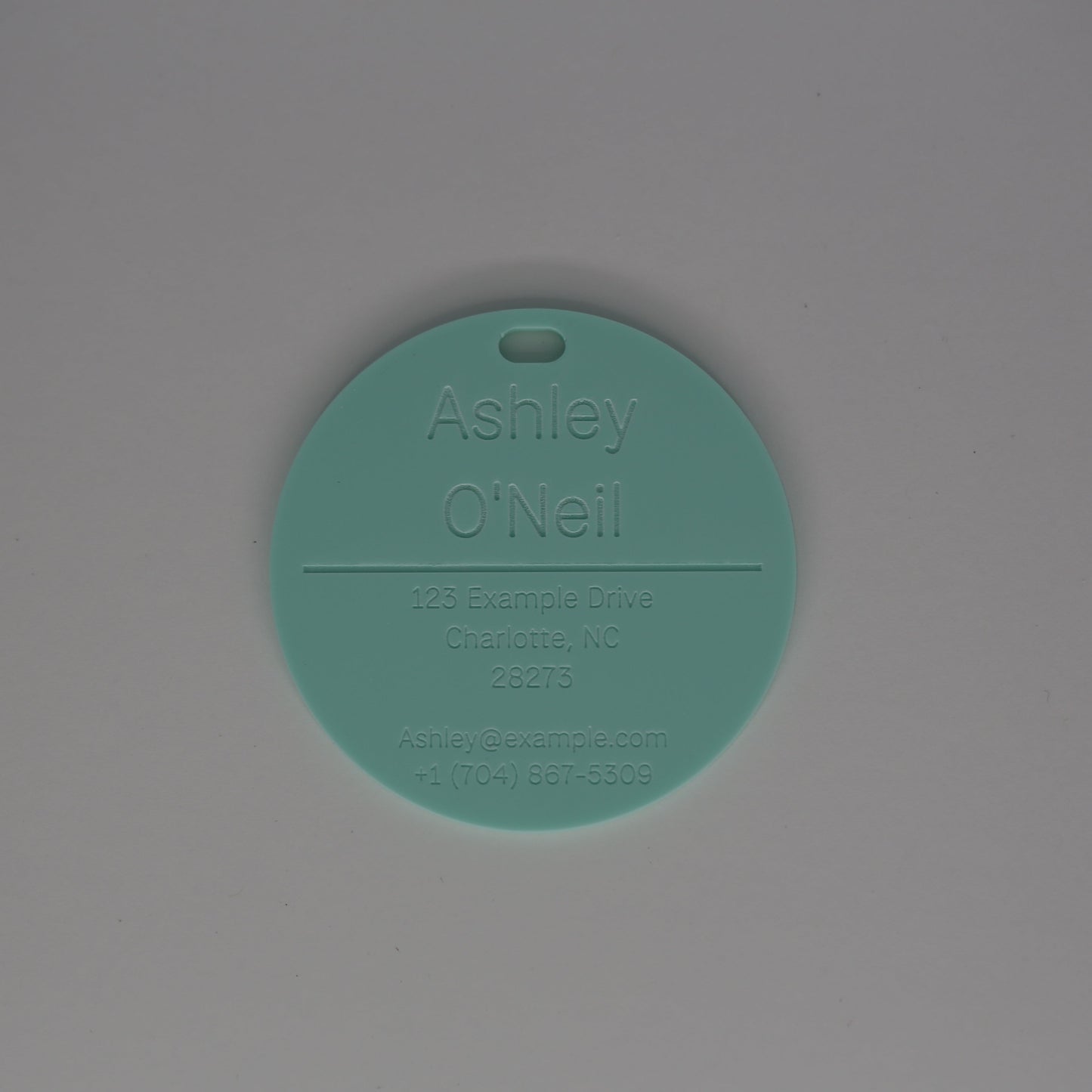 Full Name Circle Tag