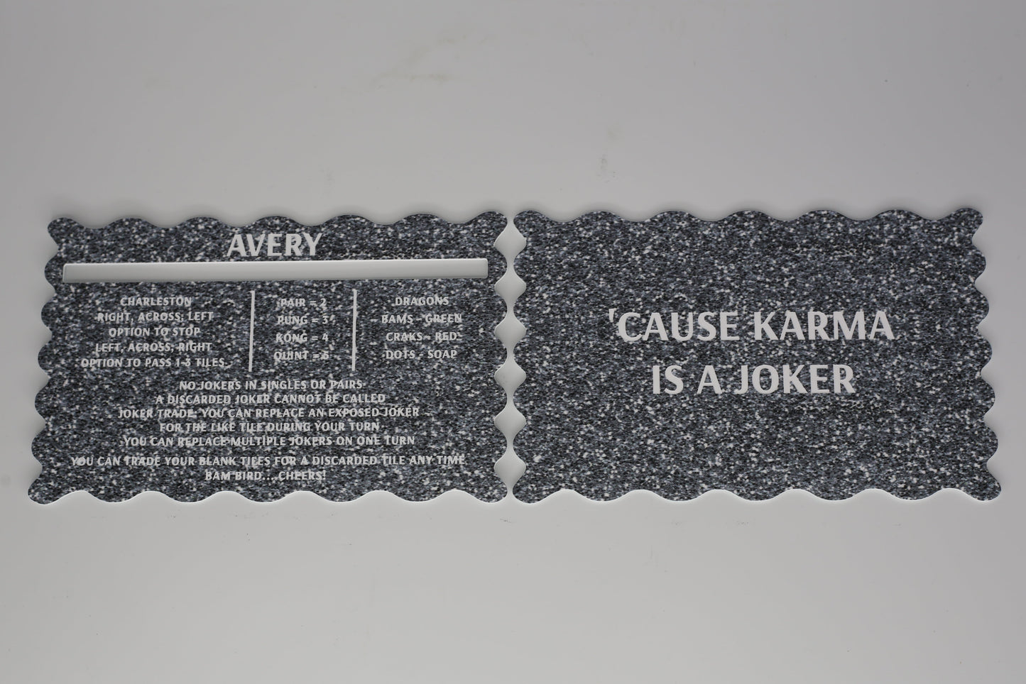 Speckled | Mahjong Line Reader & Tile Shuffler Set