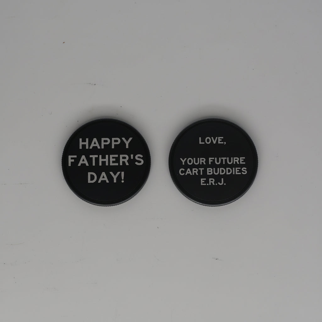Golf Ball Markers - Laser Engraved Golf Accessory