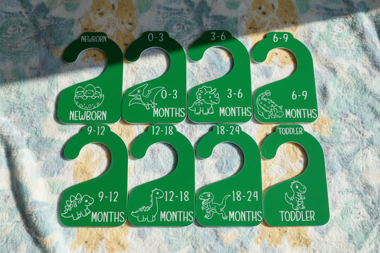 Nursery Closet Hanger Dividers | Dinosaurs