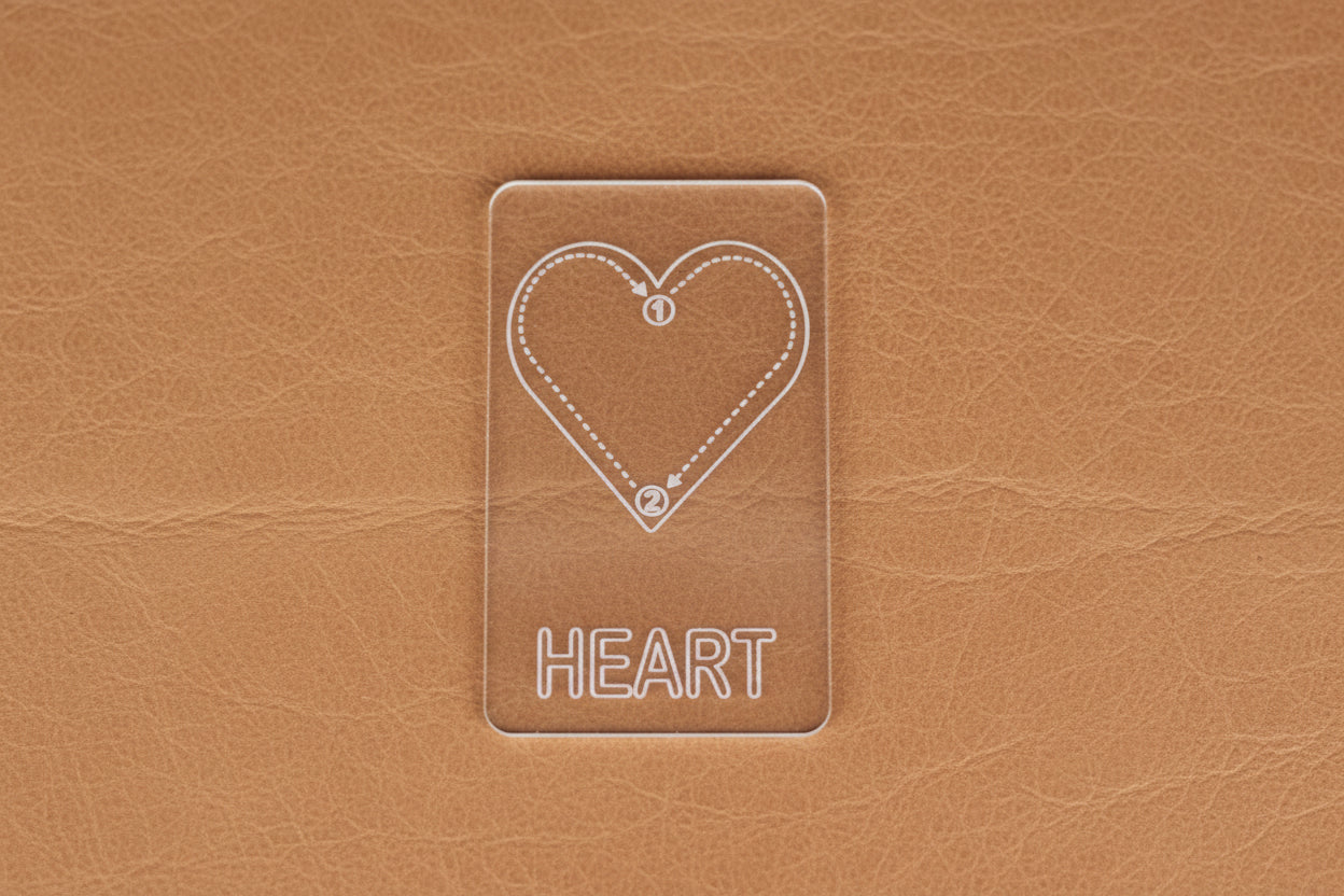 Kid's Shape Tracing Card | Montessori Flashcard