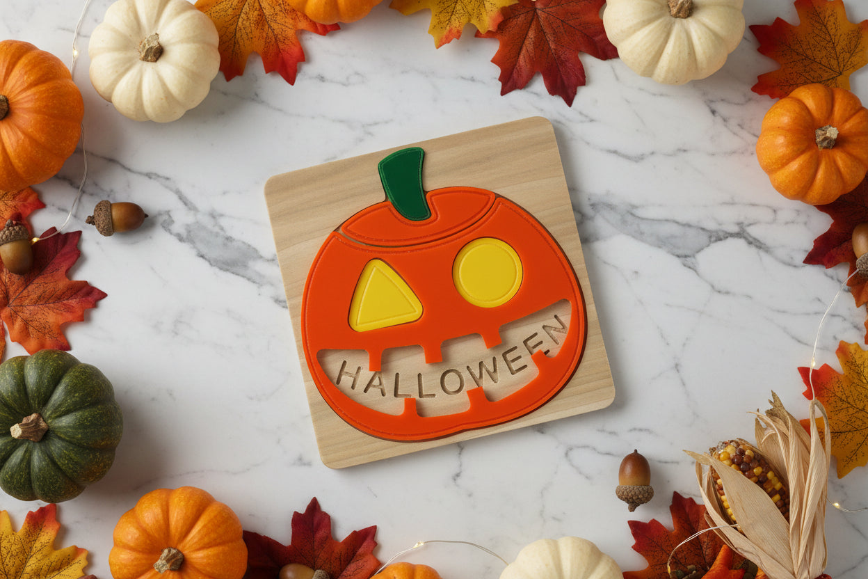 Jack-O-Lantern Puzzle | Halloween Puzzle for Kids | Boo Basket Stuffer