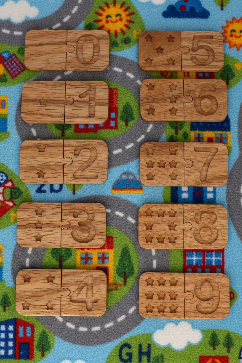 Montessori Number Tiles Matching Game: Red Oak Early Learning