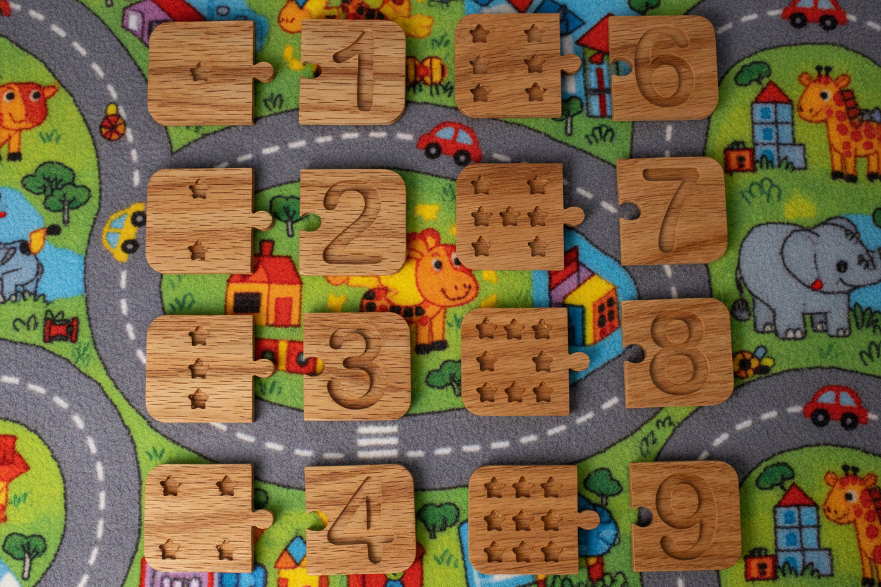 Montessori Number Tiles Matching Game: Red Oak Early Learning