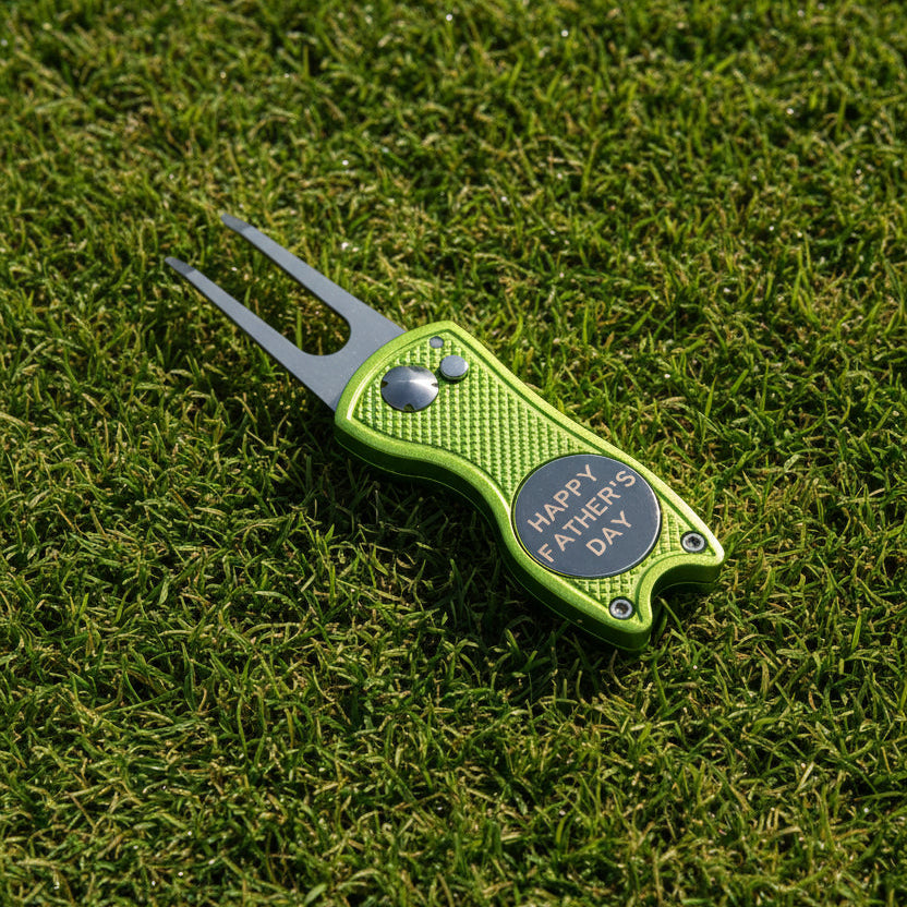 Flip Divot Tool - Laser Engraved Golf Accessory
