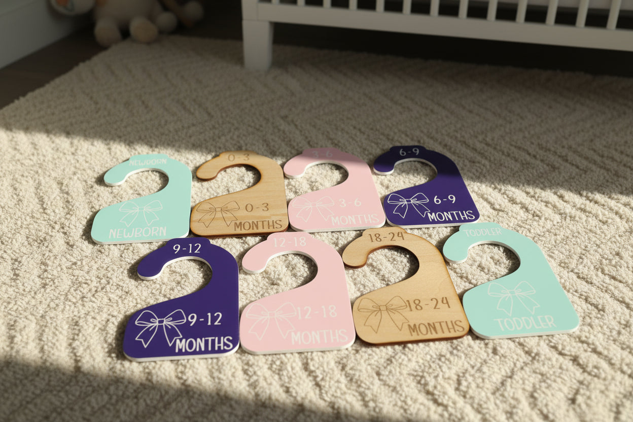 Nursery Closet Hanger Dividers | Bows
