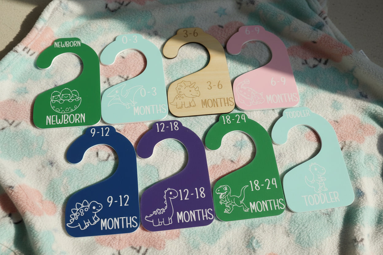 Nursery Closet Hanger Dividers | Dinosaurs