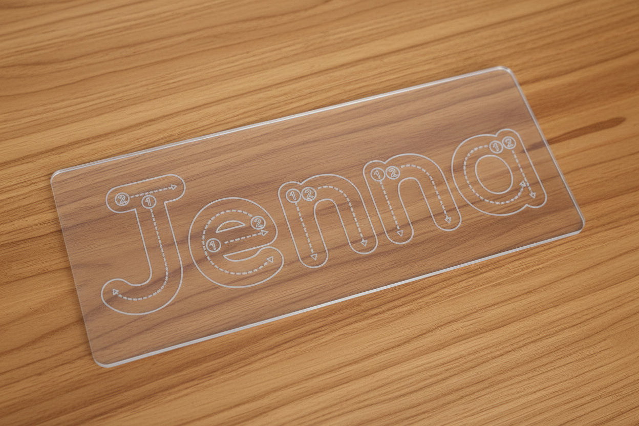 Acrylic Name Tracing Card | Personalized