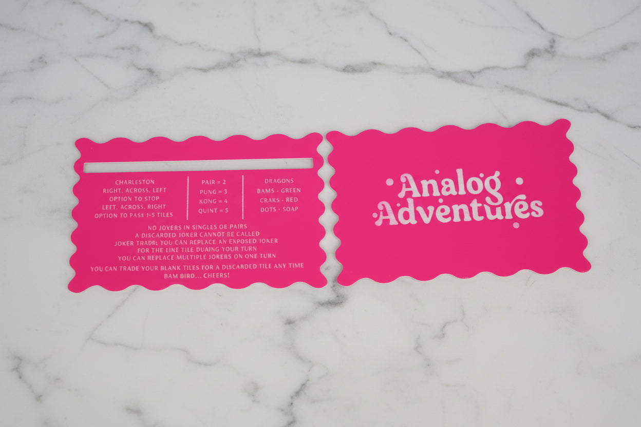 Party Animal | Mahjong Line Reader & Tile Shuffler Set