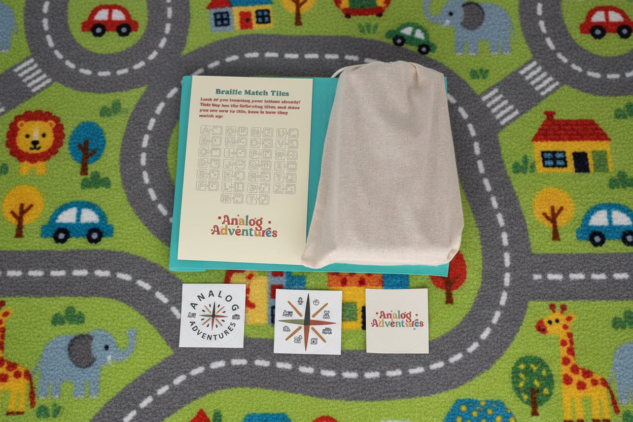 Alphabet Puzzle Match Tiles - Braille