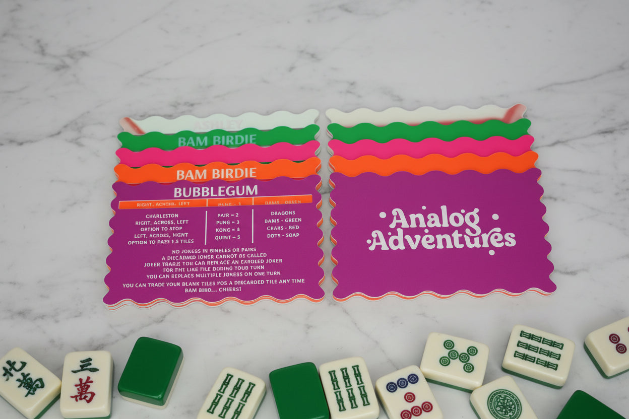 Party Animal | Mahjong Line Reader & Tile Shuffler Set