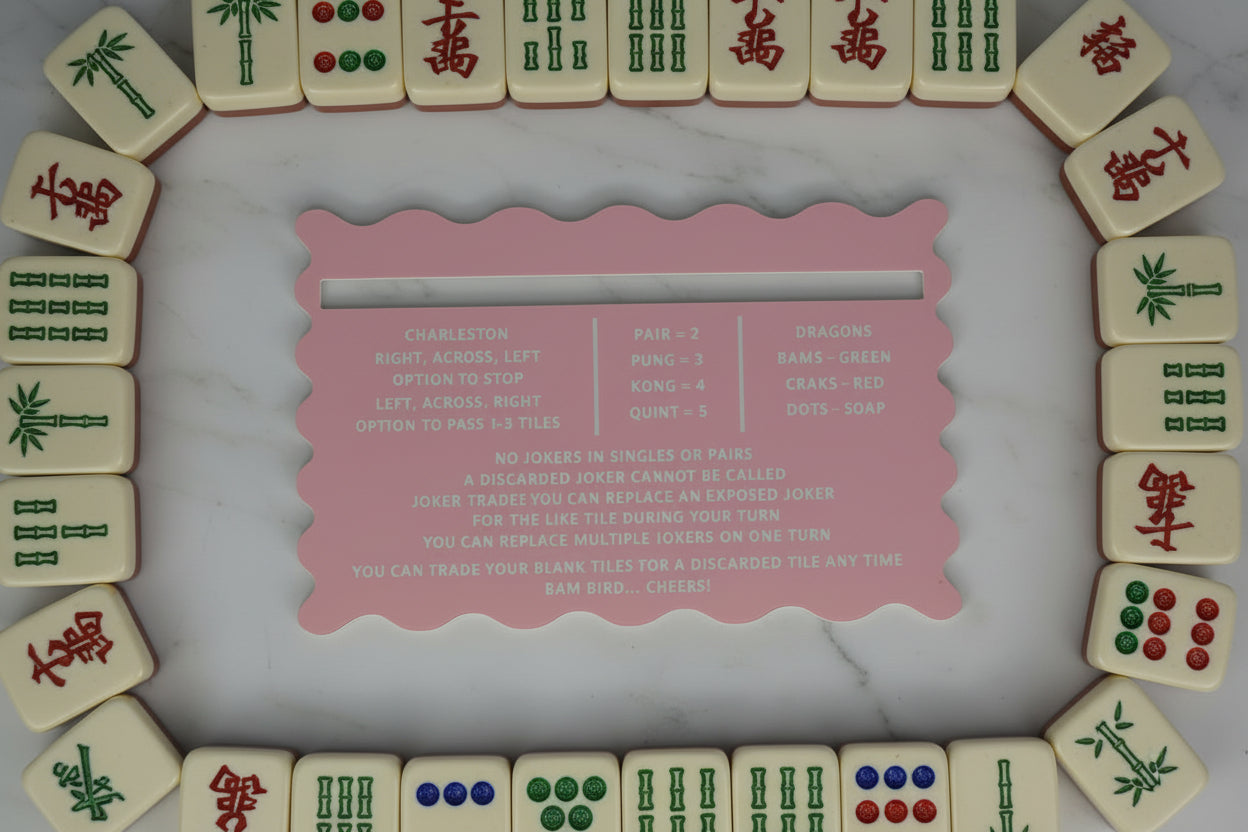 Classic Colors | Mahjong Line Reader & Tile Shuffler Set