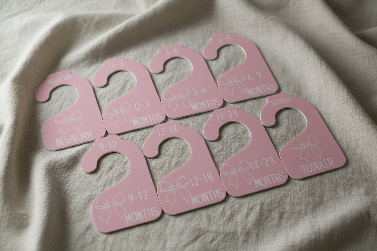 Nursery Closet Hanger Dividers | Bows