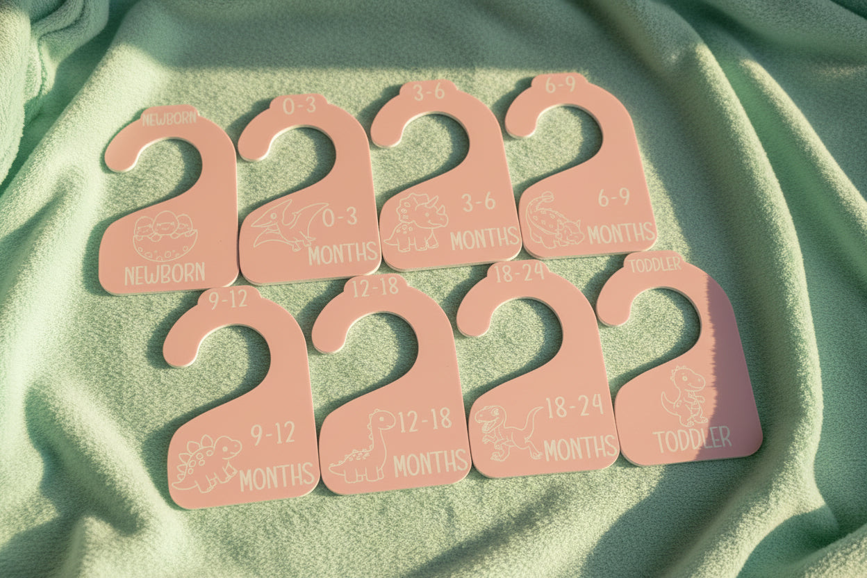 Nursery Closet Hanger Dividers | Dinosaurs