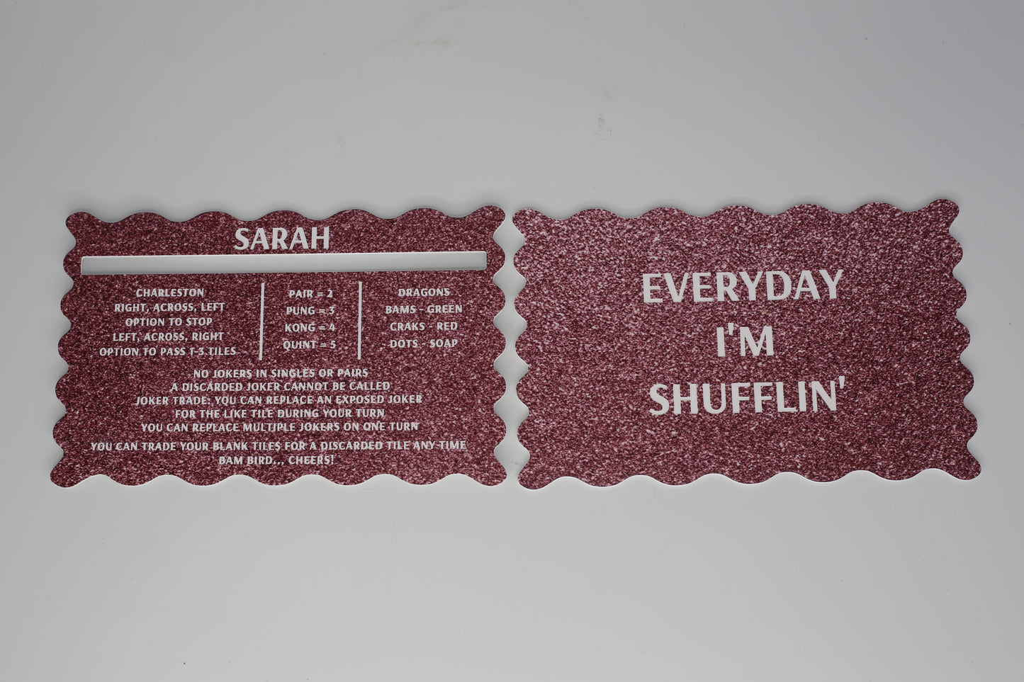 Speckled | Mahjong Line Reader & Tile Shuffler Set