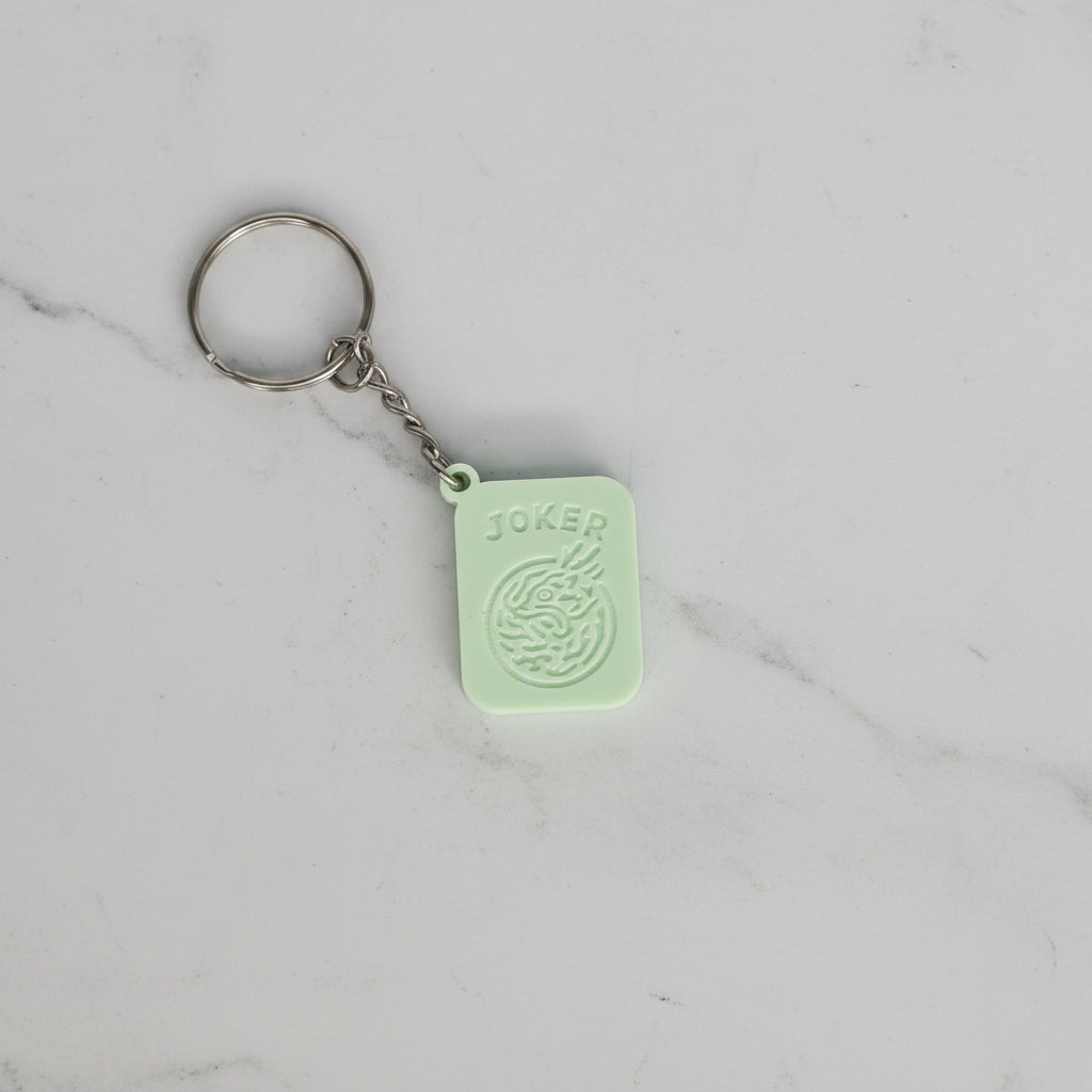 Mahjong Joker Keychain