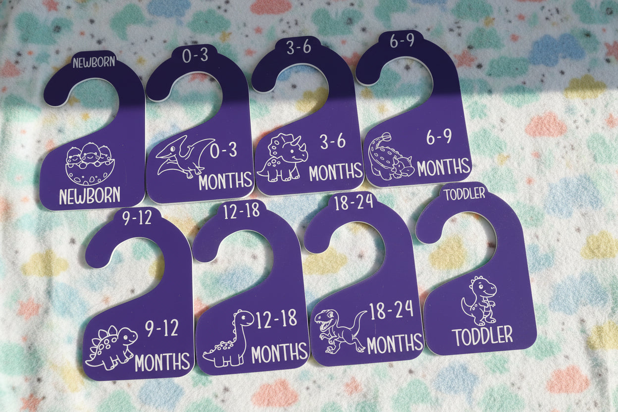 Nursery Closet Hanger Dividers | Dinosaurs