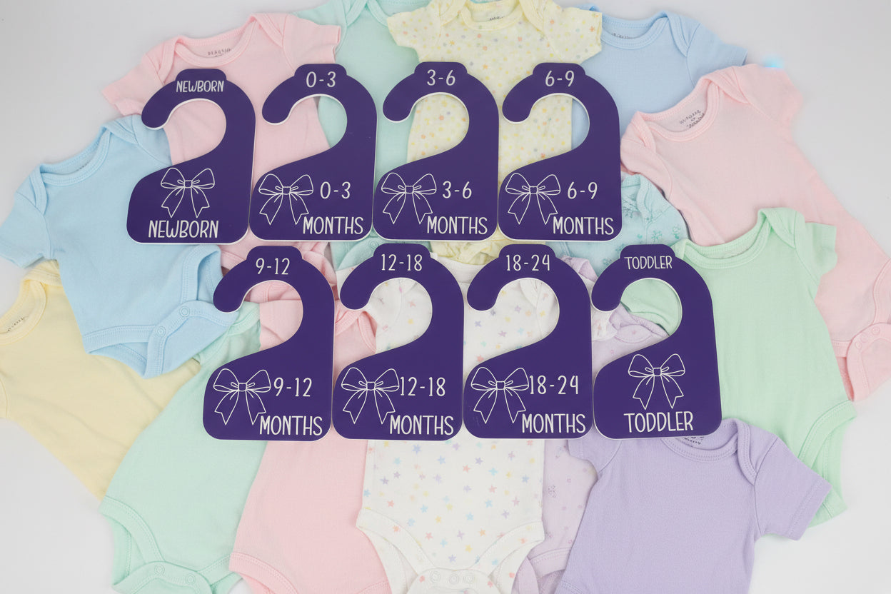 Nursery Closet Hanger Dividers | Bows