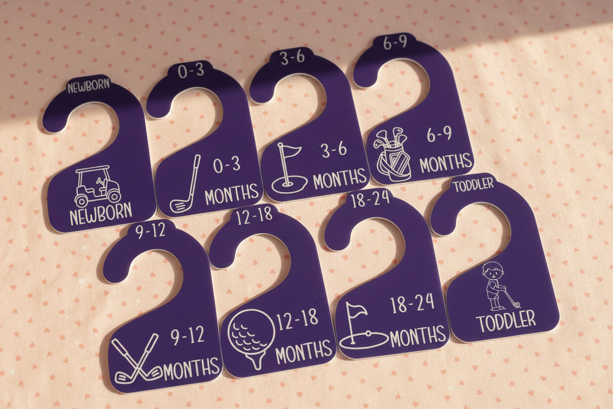 Nursery Closet Hanger Dividers | Golf