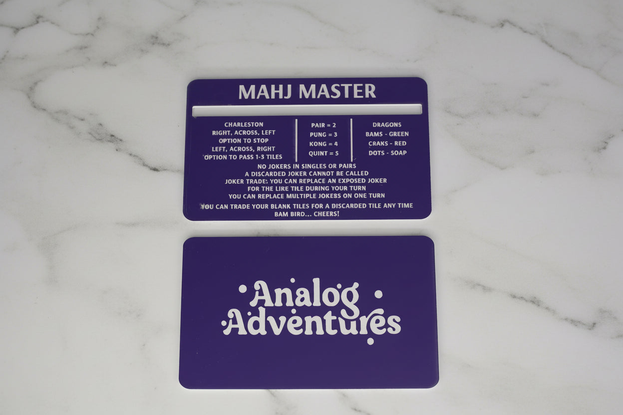 Classic Colors Square | Mahjong Line Reader & Tile Shuffler Set