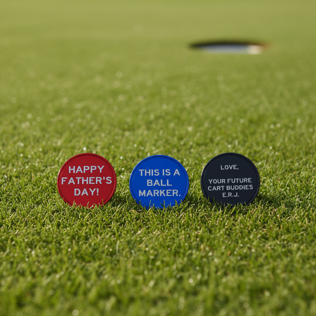 Golf Ball Markers - Laser Engraved Golf Accessory