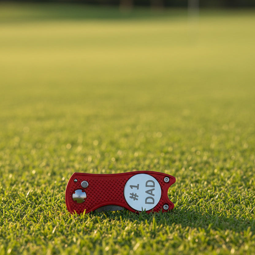 Flip Divot Tool - Laser Engraved Golf Accessory