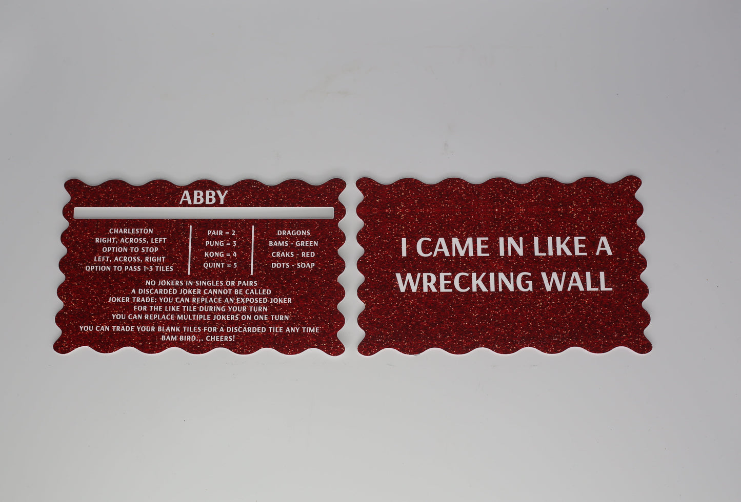 Speckled | Mahjong Line Reader & Tile Shuffler Set