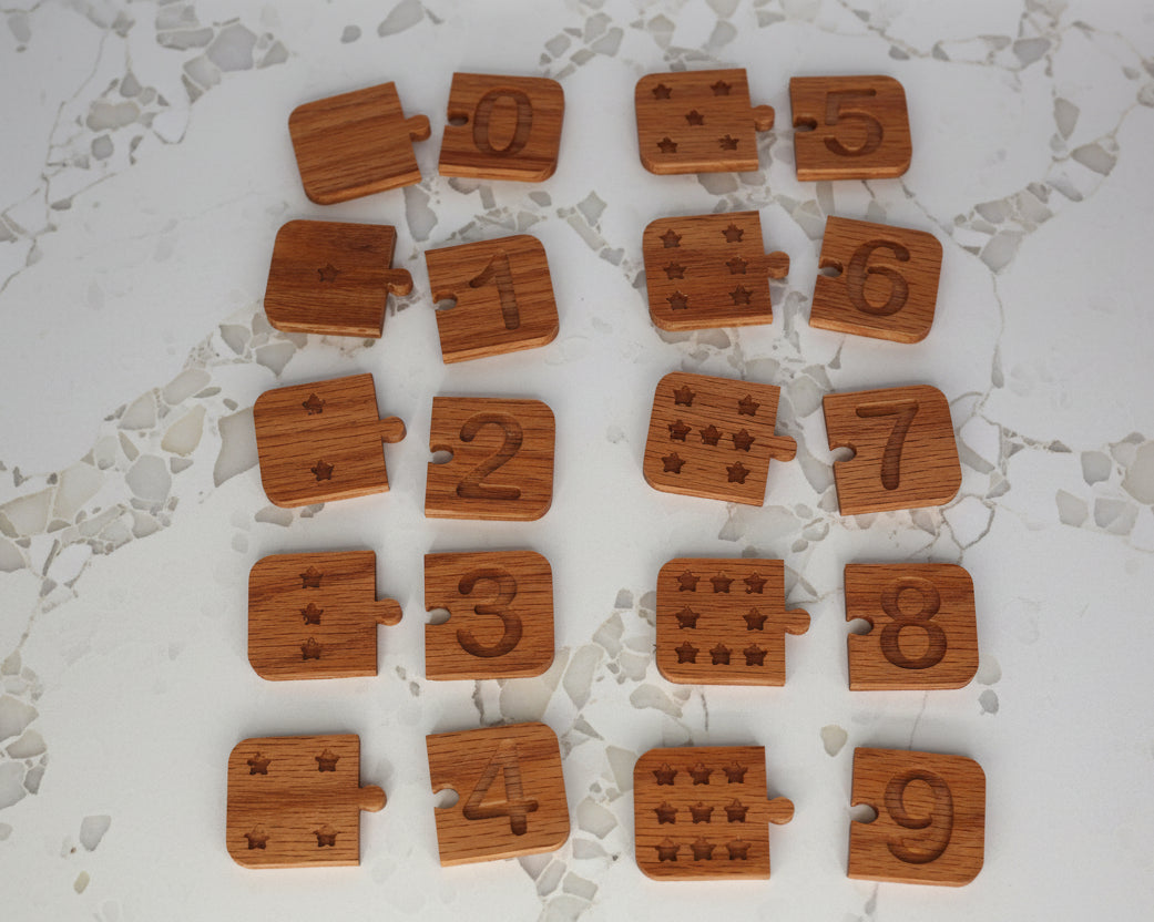 Montessori Number Tiles Matching Game: Red Oak Early Learning